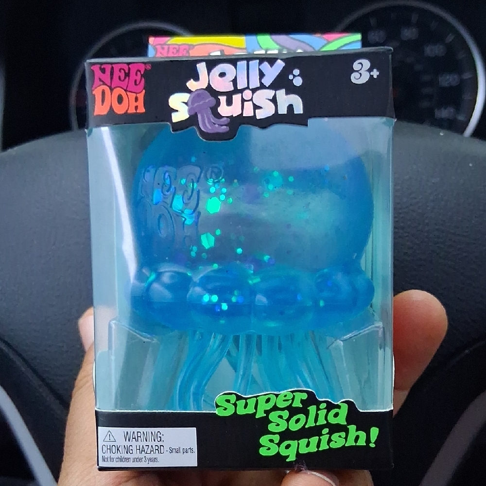 Needoh Jelly Squish Blue Super Solid Squish Toy (FREE SHIPPING)